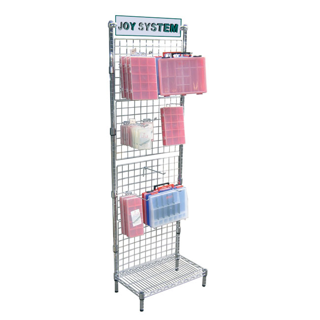 Agosistem espositore a griglie porta blister 60x35x187 cm