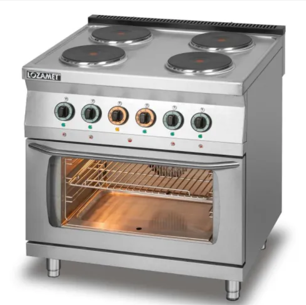 Lozamet L700.KE04 PET cucina elettrica 4 piastre con forno GN 1/1