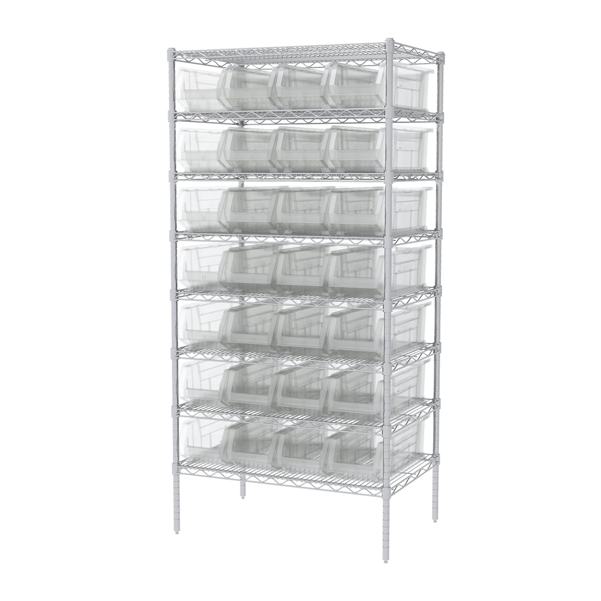 Akro-Mils AWS24360284 scaffale filo 8 ripiani 28 contenitori