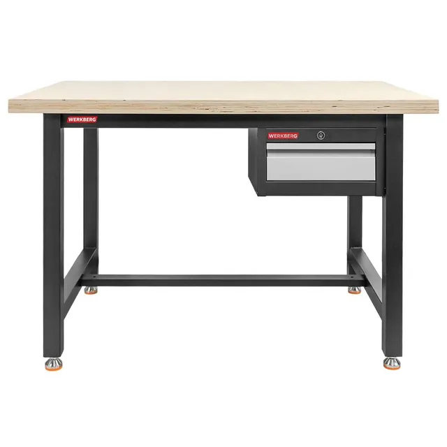 Werkberg S-120 banco da lavoro 120 cm grafite cassetto