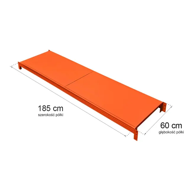 Mega-M Fortis Light Ripiano Scaffale 185x60 Portata 200 kg
