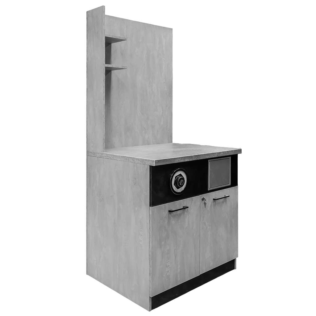 Mega-M mobile per macchina caffè 90x75x100/200 cm cemento
