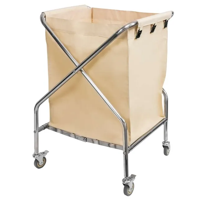 Mega-M Carrello Portabiancheria Hotel 350 L Beige 62x60x95