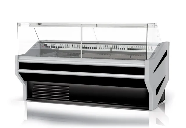 Rapa L-F 180/107 banco frigo carne vetro diritto LED Plug-in