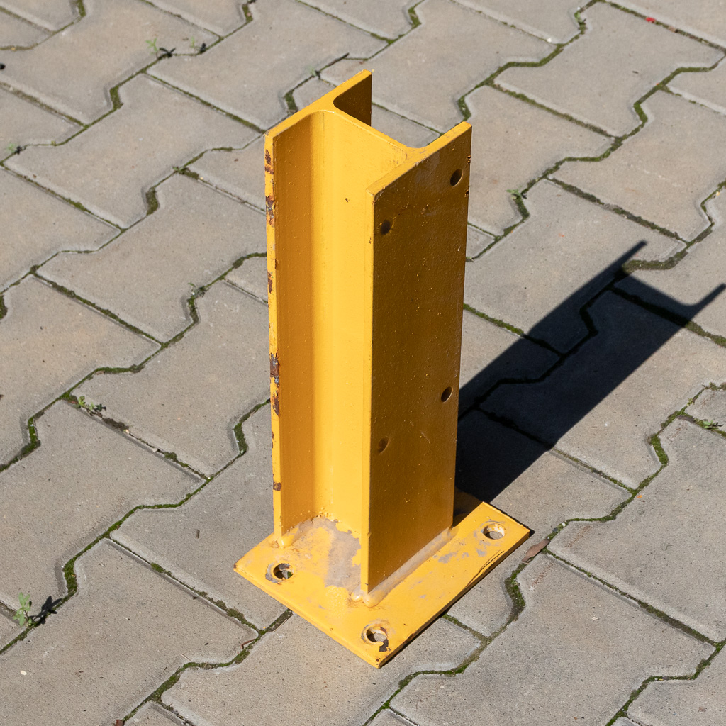 Stow supporto acciaio tipo H barriera legno H-22,5 cm giallo