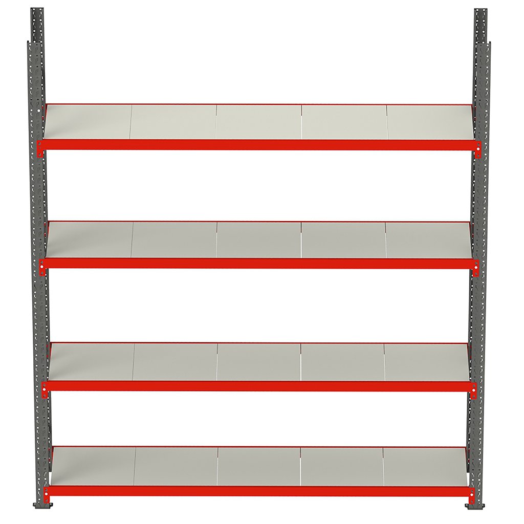 Mega-M Fortis scaffale metallo 4 ripiani 200x267x50 cm