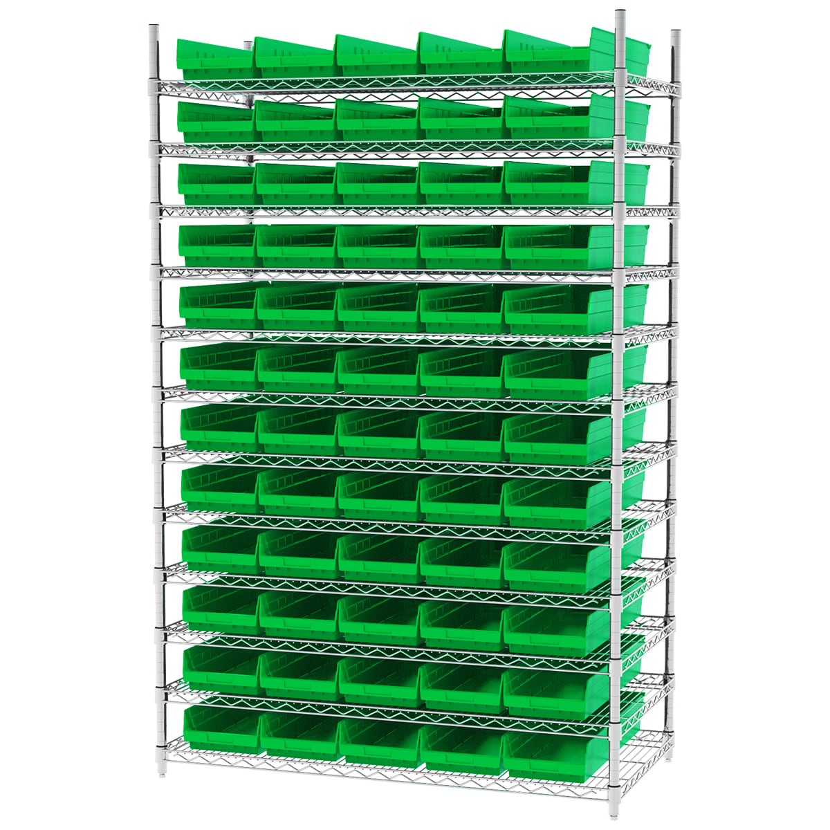 Akro-Mils AWS244830184 scaffale 12 ripiani 60 contenitori