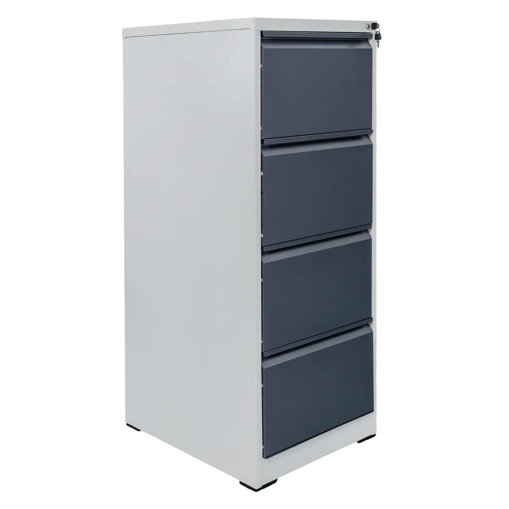 Furvero W4S S/G schedario metallo 4 cassetti grigio grafite 45cm