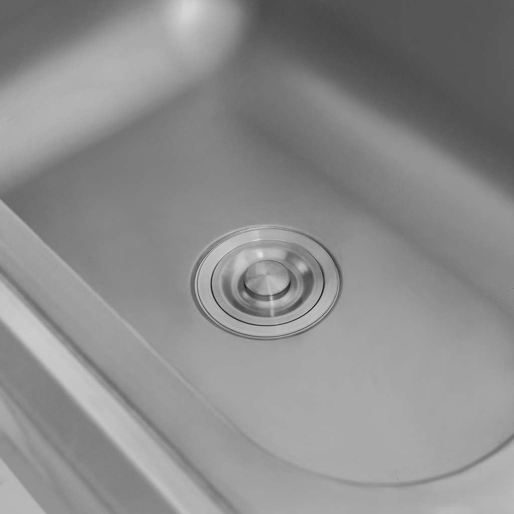 Mega-M 80x60x85 Lavello Gastronomico 1 Vasca Inox con Ripiano
