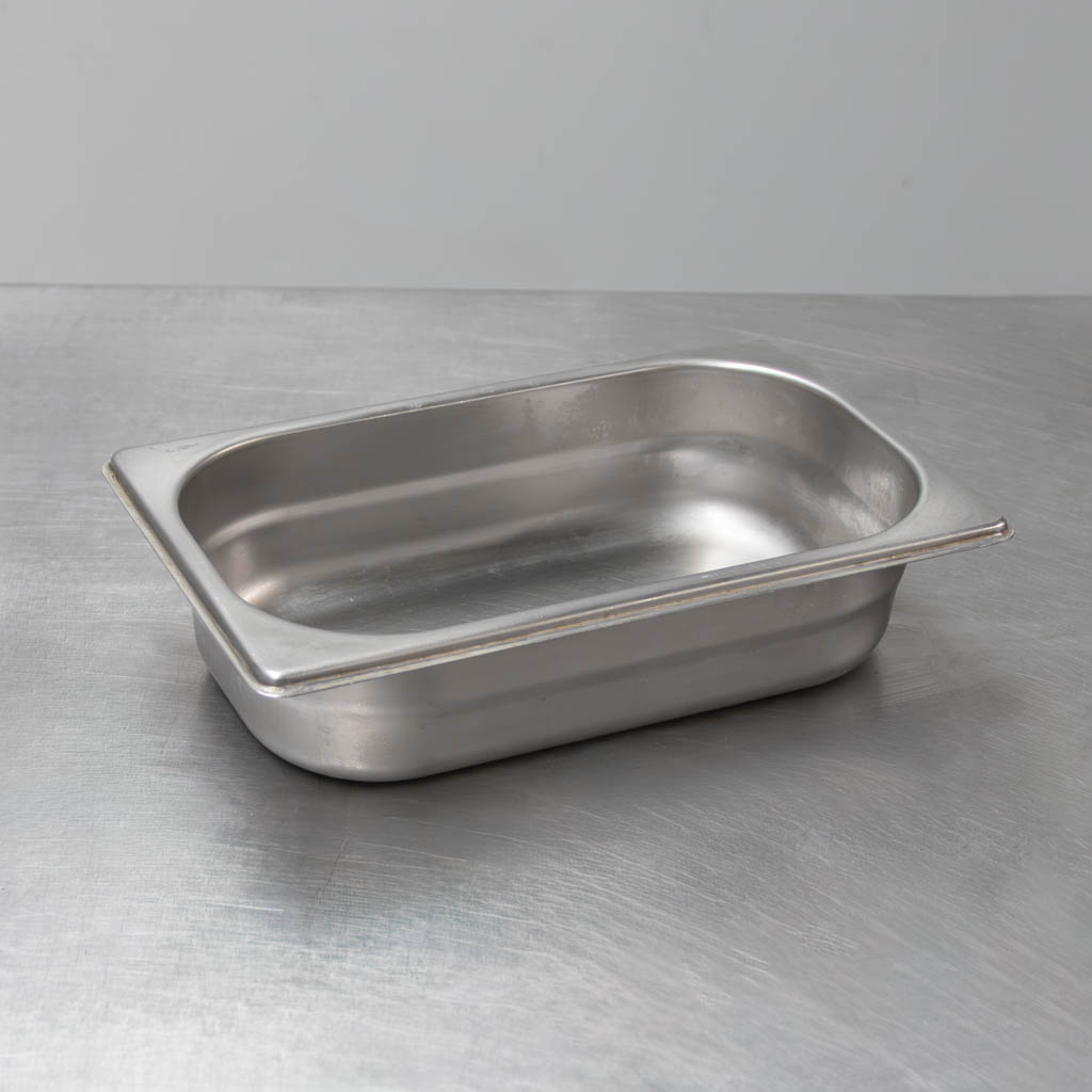 Vaschetta GN 1/4 26,5x16,2x10 cm contenitore inox 10 cm