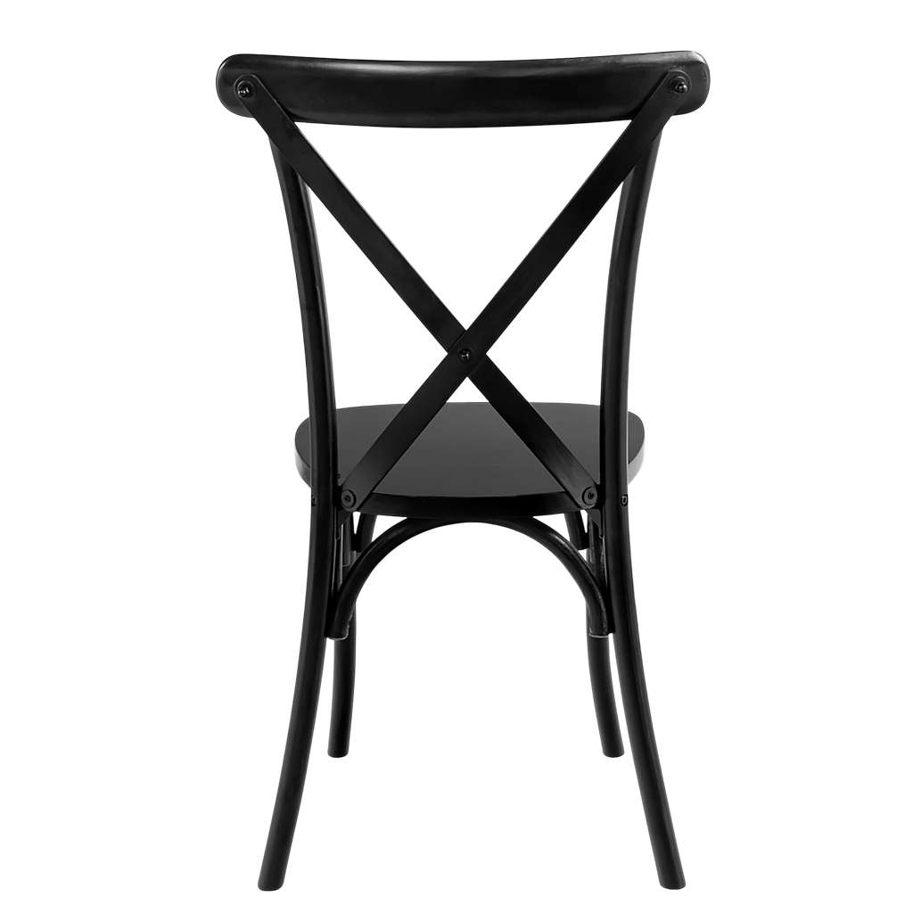 Furvero Boho sedia banchetto nera legno 12 pezzi