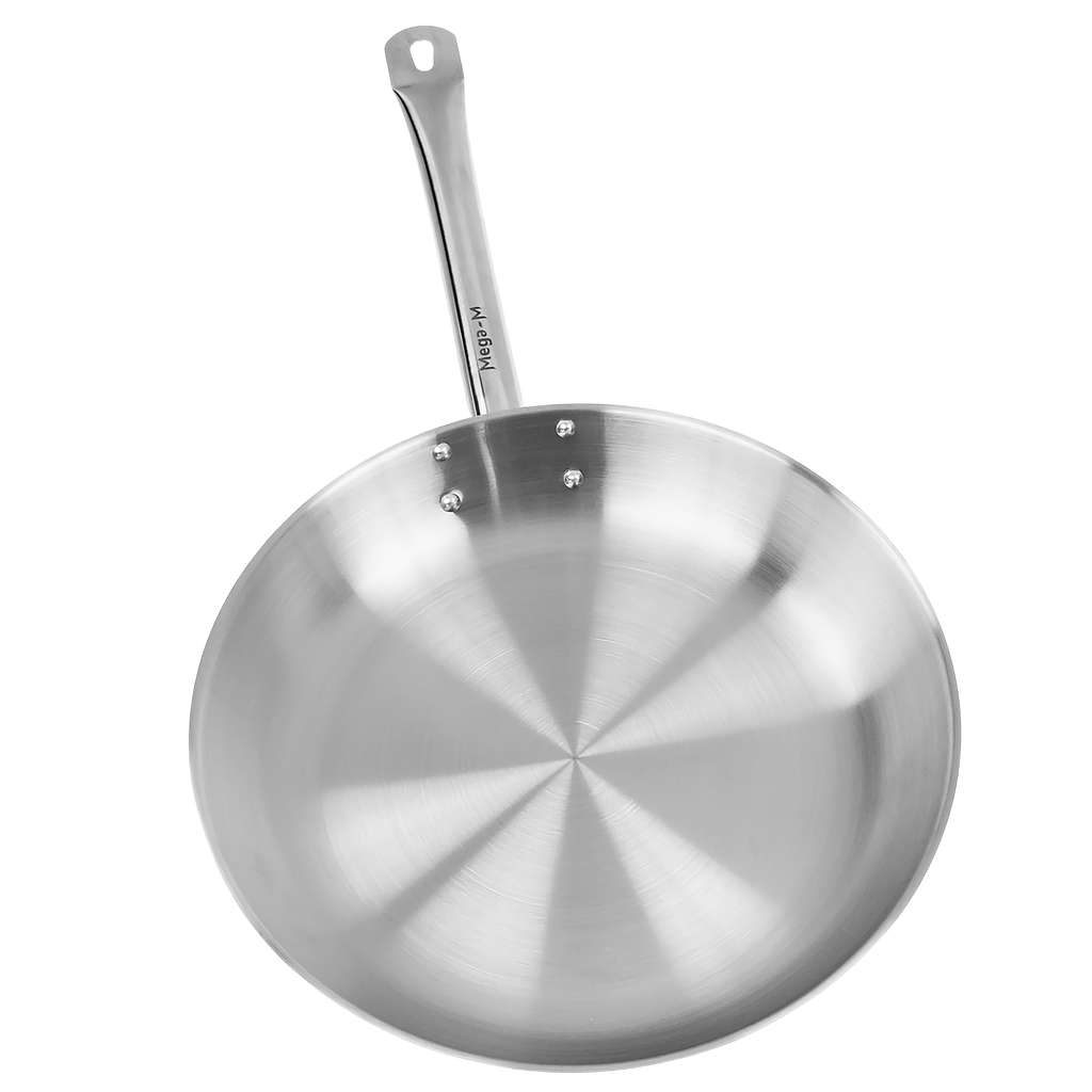 Mega-M Ø 30 cm padella inox triplo fondo induzione