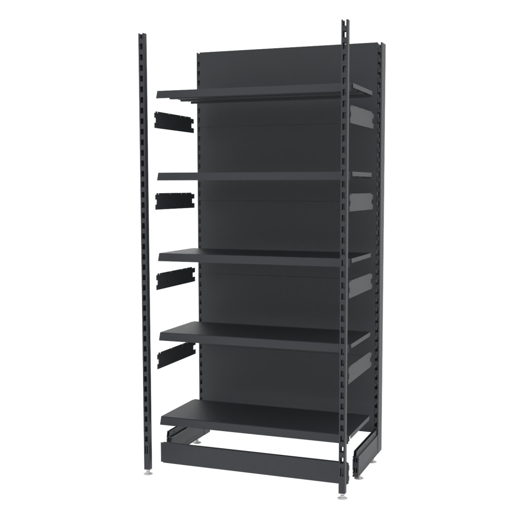 Mega-M Merkury II Scaffale Negozio H210 L103 Grafite
