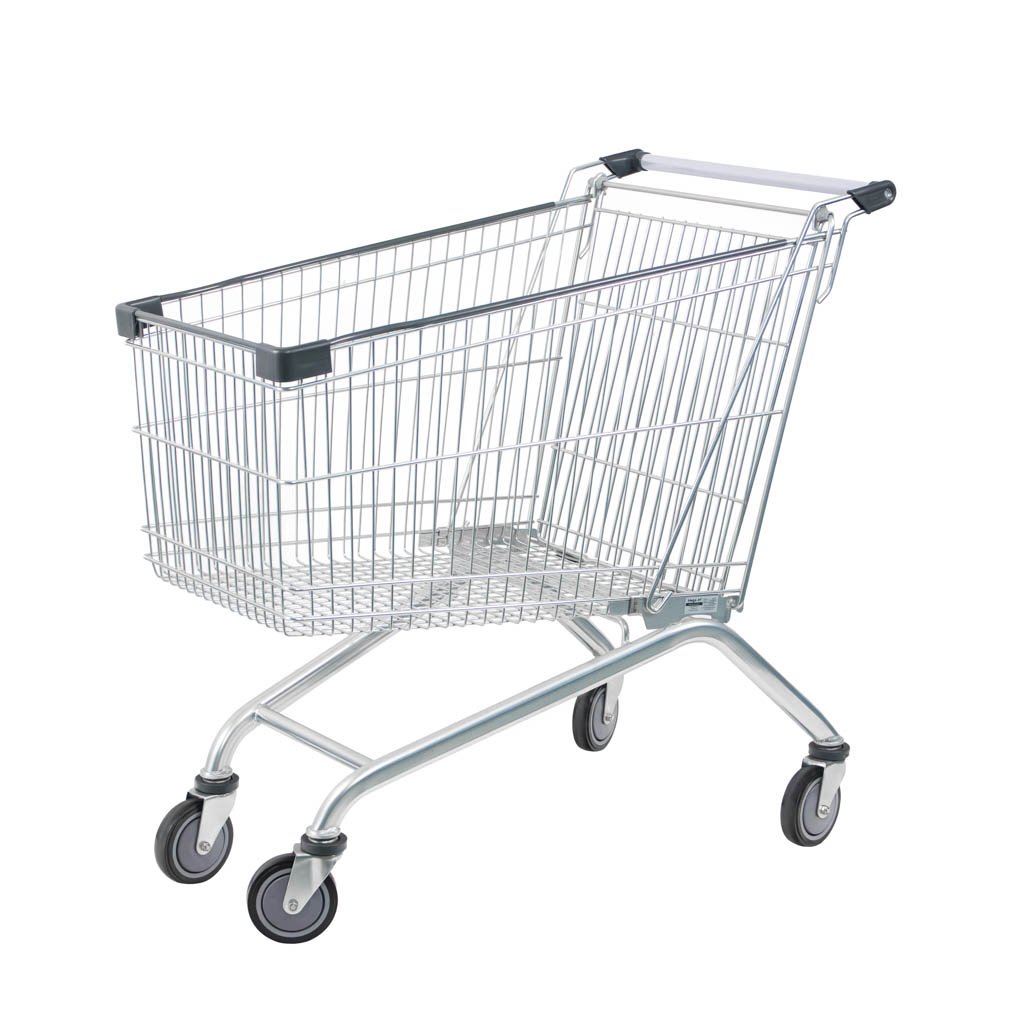 Mega-M YR 180L carrello spesa 5 pz 180 litri zincato