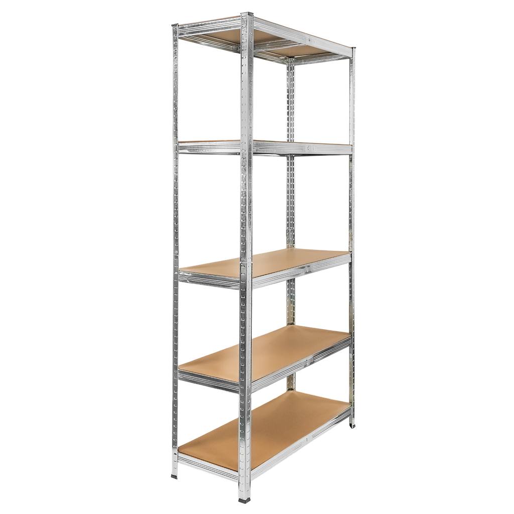 Mega-M Basic Scaffale Metallo 205x100x40 5 Ripiani 175 kg