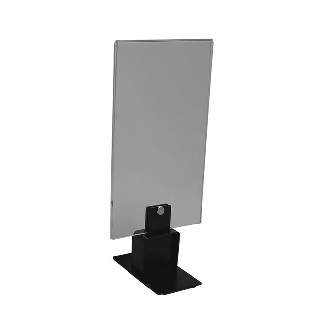 Agosistem portacartello da banco A6 plexi con piedino metallo