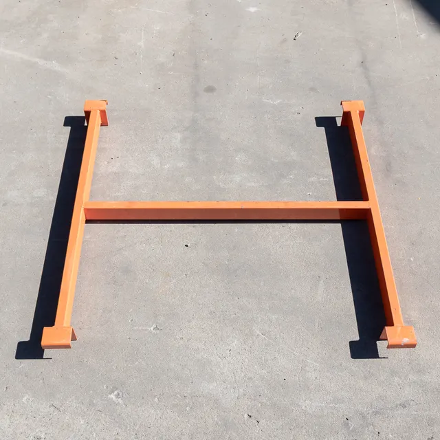 Supporto pallet 100 cm traversa 4 cm acciaio arancione