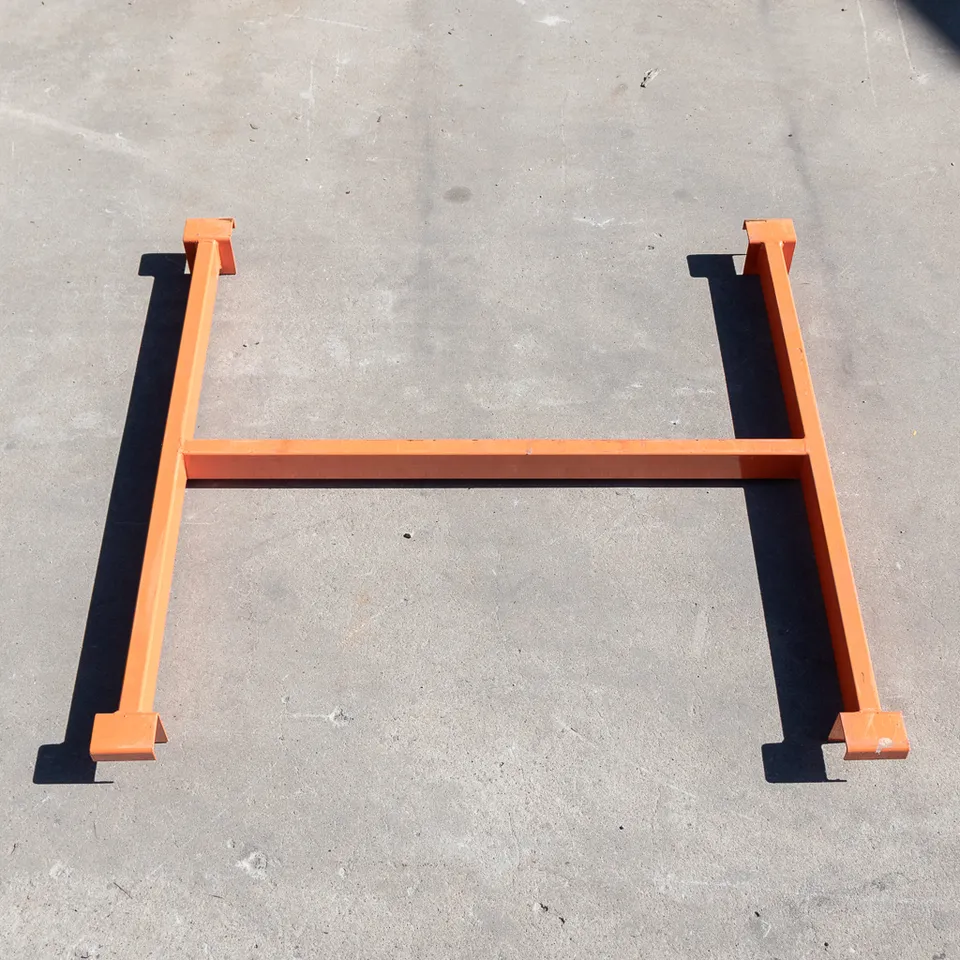 Supporto pallet 100 cm traversa 4 cm acciaio arancione