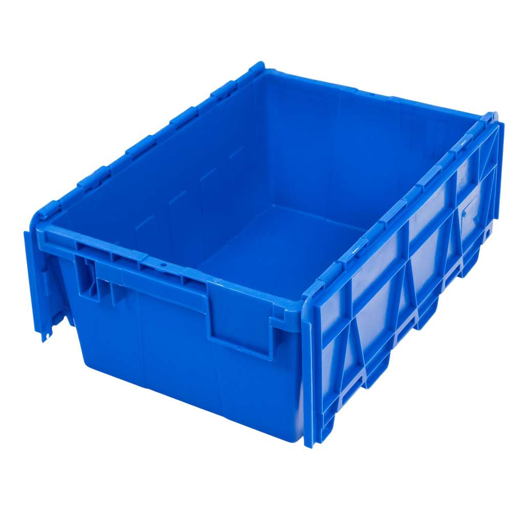 Mega-M contenitore plastica blu 60x40x25 cm con coperchio