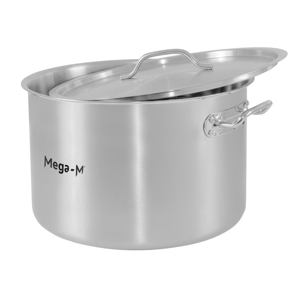 Mega-M Standard pentola inox con coperchio 32 L
