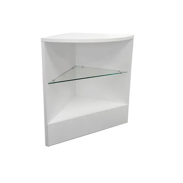 Agosistem SD Banco Angolo 60x60x90 Vetro Bianco