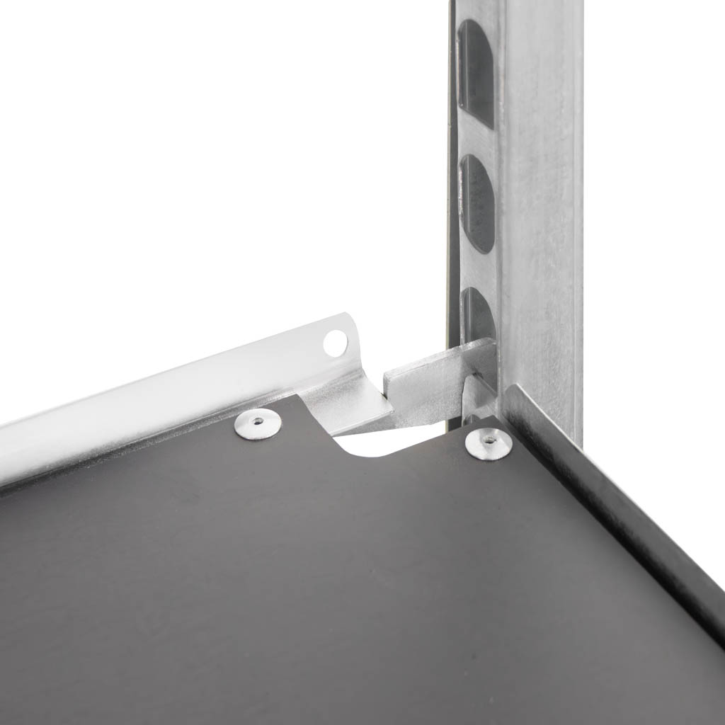 Mega-M carrello danese fiori base+3 ripiani inclinato