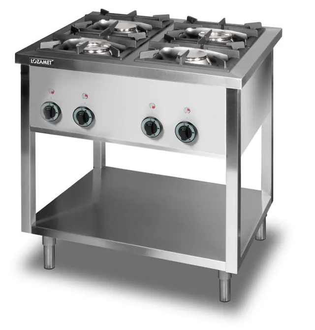 Lozamet GLW.47.1/5 cucina a gas 4 fuochi con mensola 24 kW