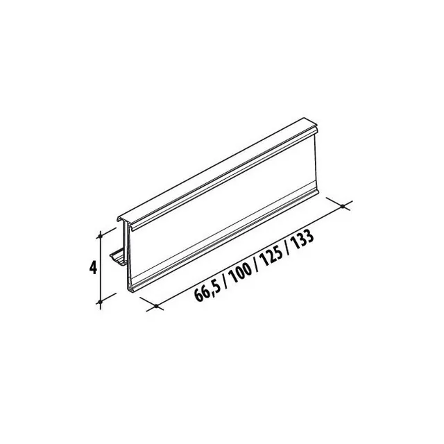 Agosistem portaprezzi PVC trasparente