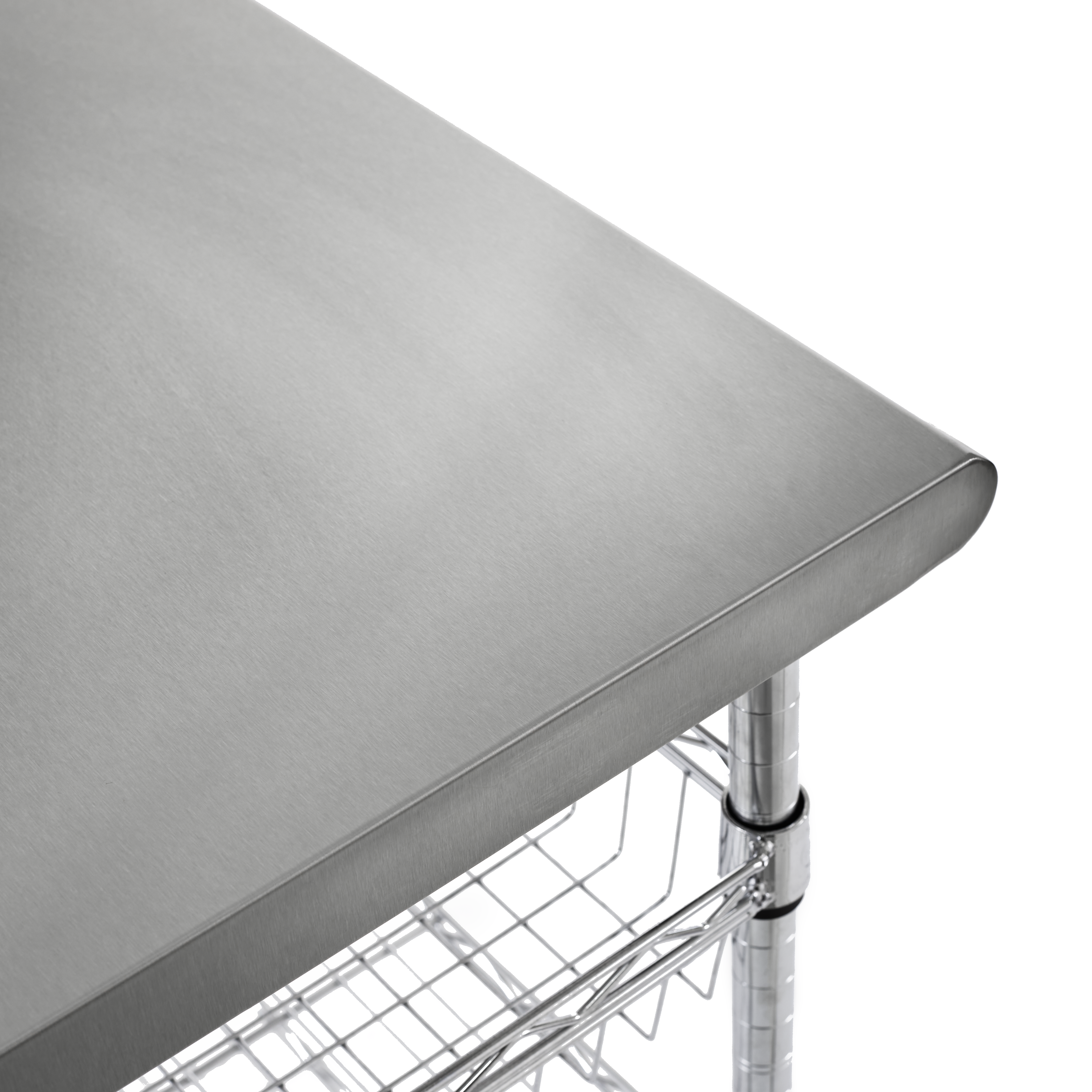 Seville Classics Carrello Tavolo Lavoro Inox 76 cm NSF