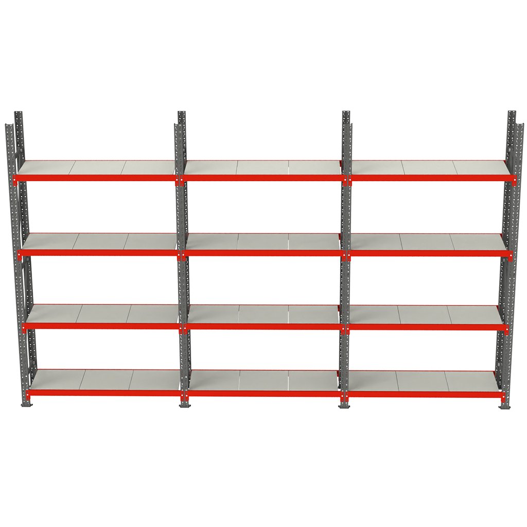 Mega-M Fortis H-240 L-484 G-50 scaffale magazzino 12 ripiani 450 kg