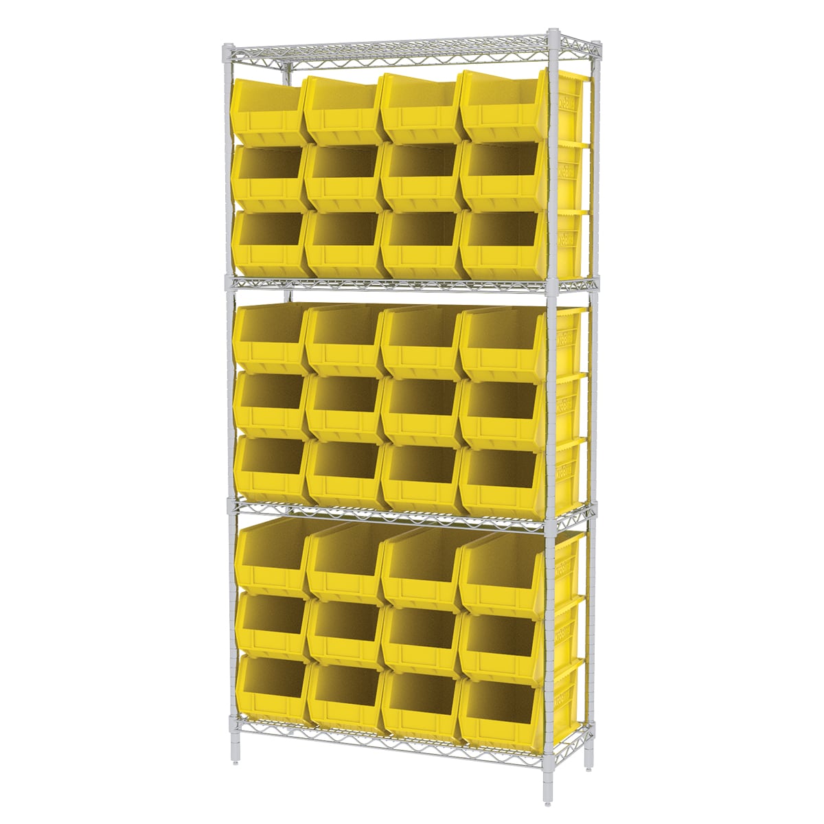 Akro-Mils AWS143630240 scaffale filo 4 ripiani 36 box