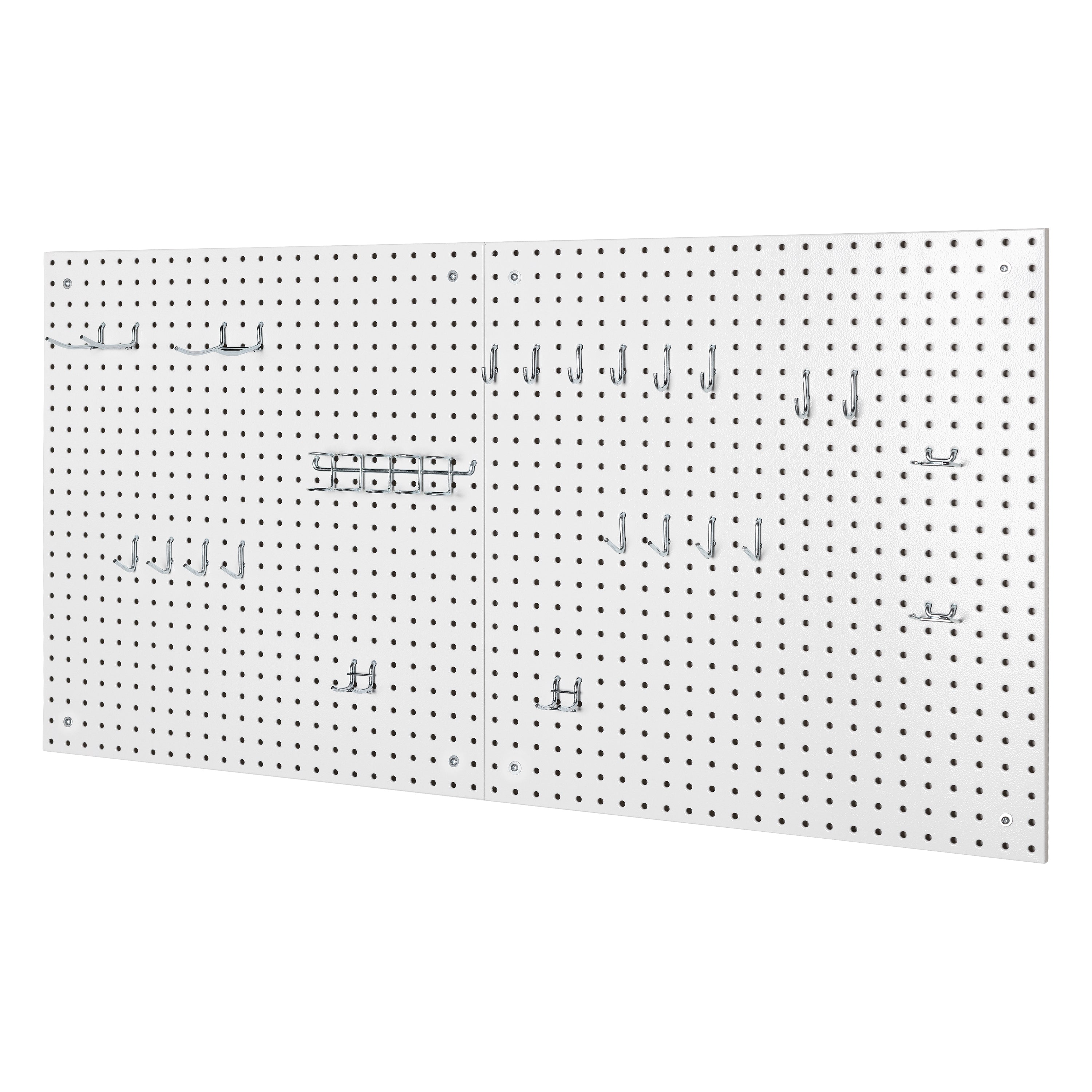 Seville Classics UltraHD Pannello Forato Bianco 2 Pezzi 23 Ganci