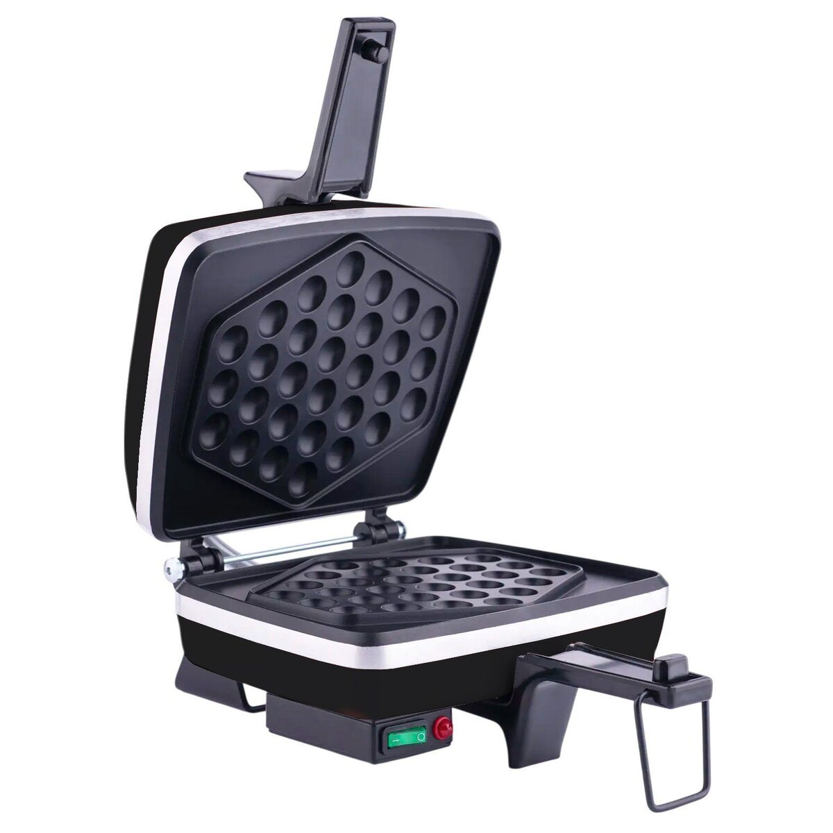 Dezal Babel Mini Piastra Waffle Bubble Nera 1300 W
