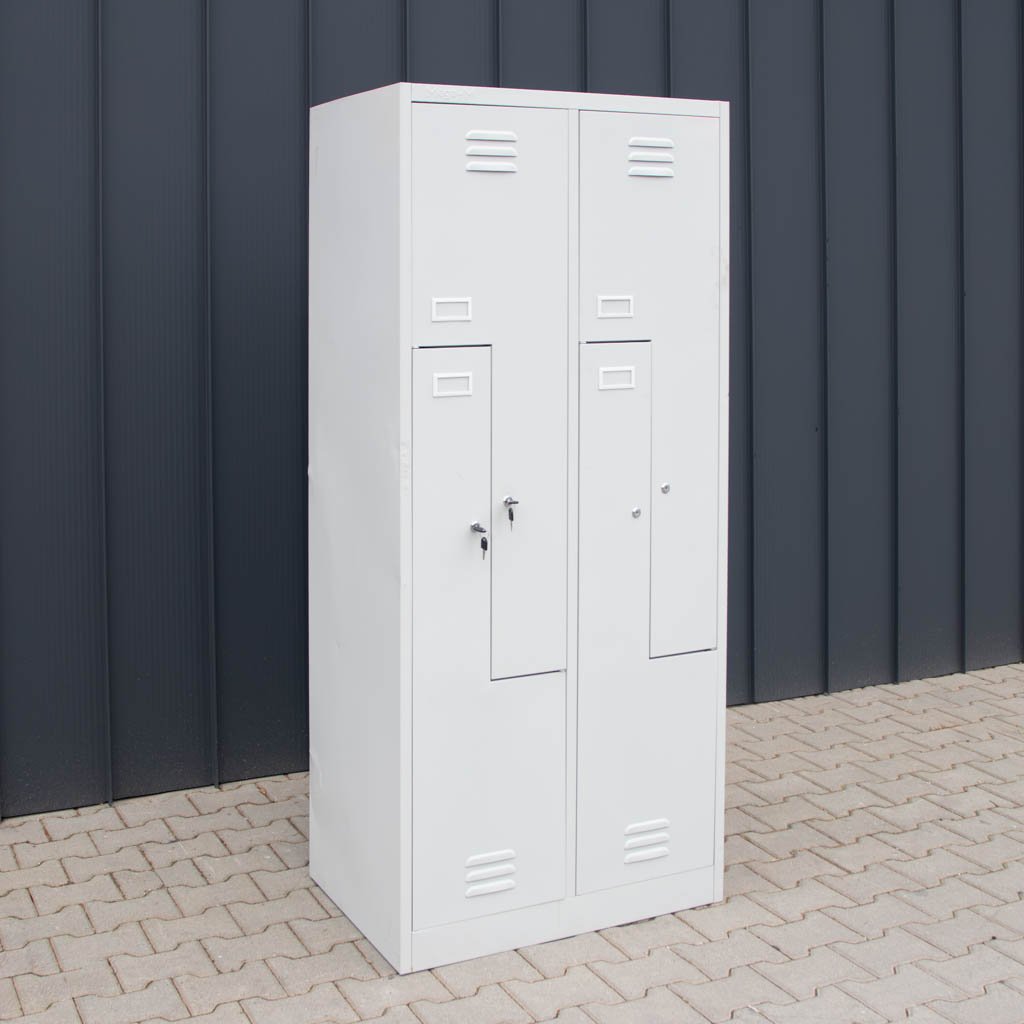 Mega-M armadietto spogliatoio L 4 ante 80 cm grigio