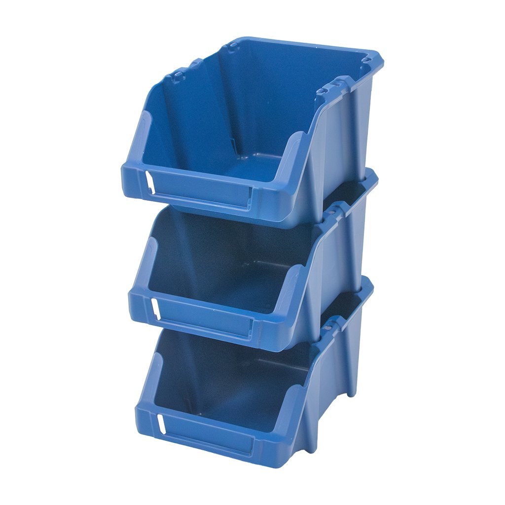 Mega-M M Cassetta Magazzino 20x30x13 cm Blu 5 pz Plastica