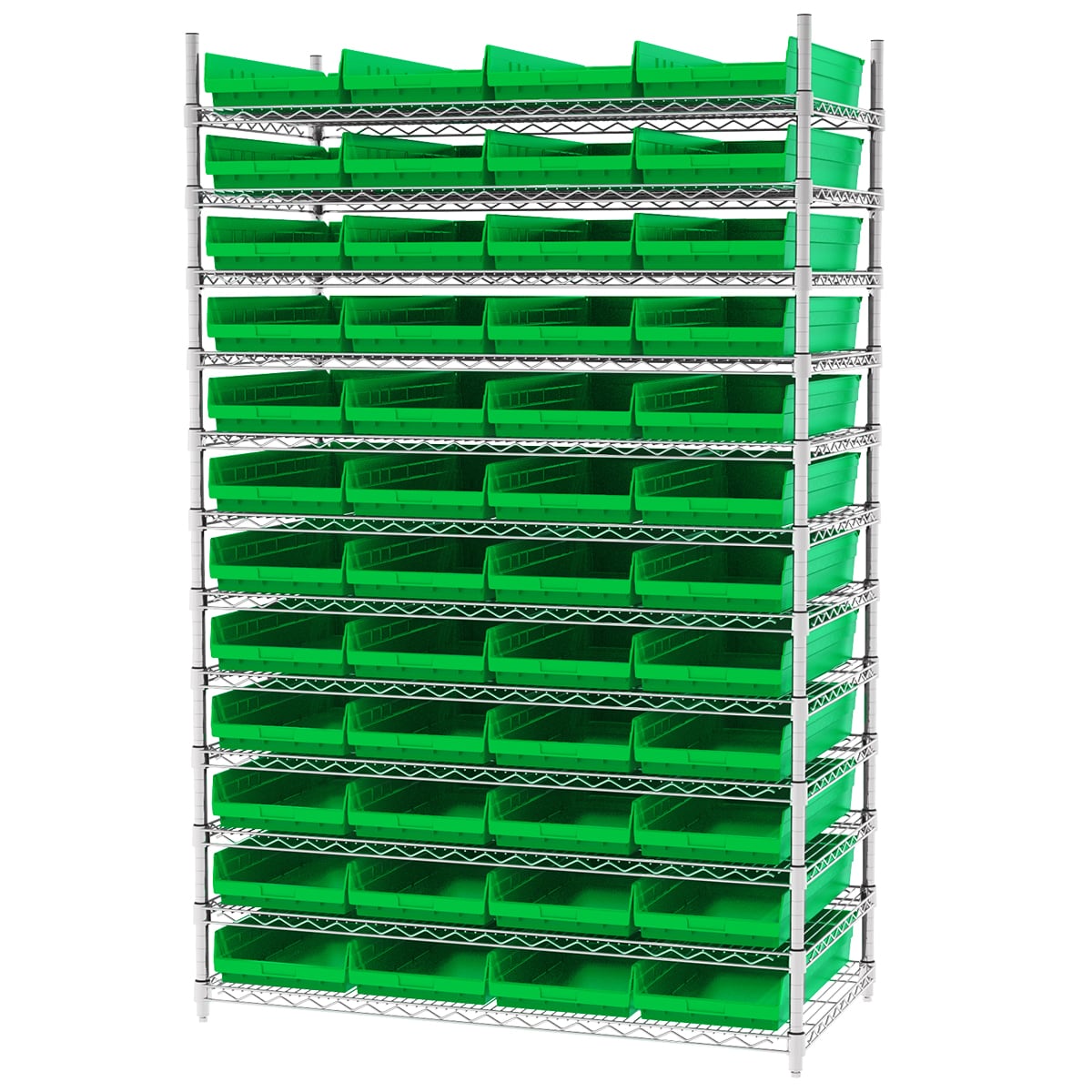 Akro-Mils AWS244830174 scaffale filo 12 ripiani 48 box