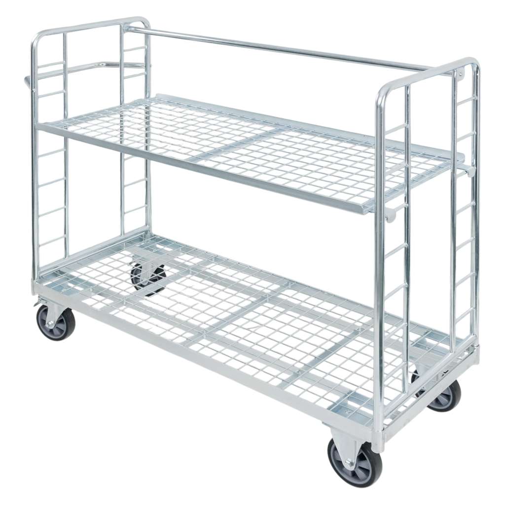 FORKBERG VECTO Carrello a Piani 151x61x122 cm 250 kg Zincato