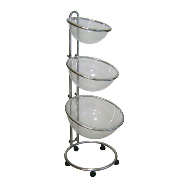 Agosistem Tripla Cesta Plexiglass espositore 40/50/60 cm
