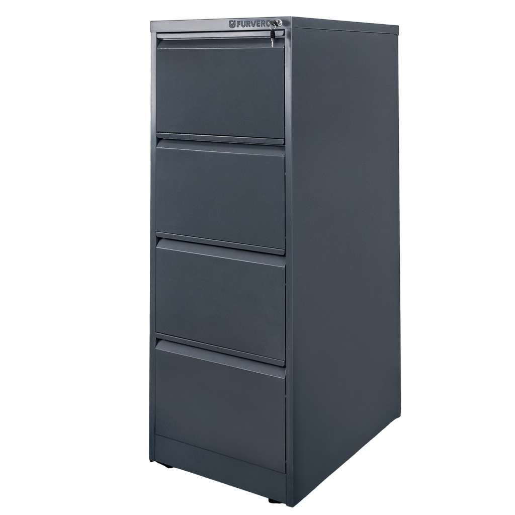 Furvero W4S G/G schedario metallo 4 cassetti grafite 45 cm