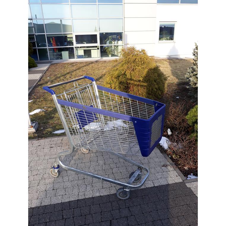 Wanzl P130L carrello spesa 130 L con seggiolino blu