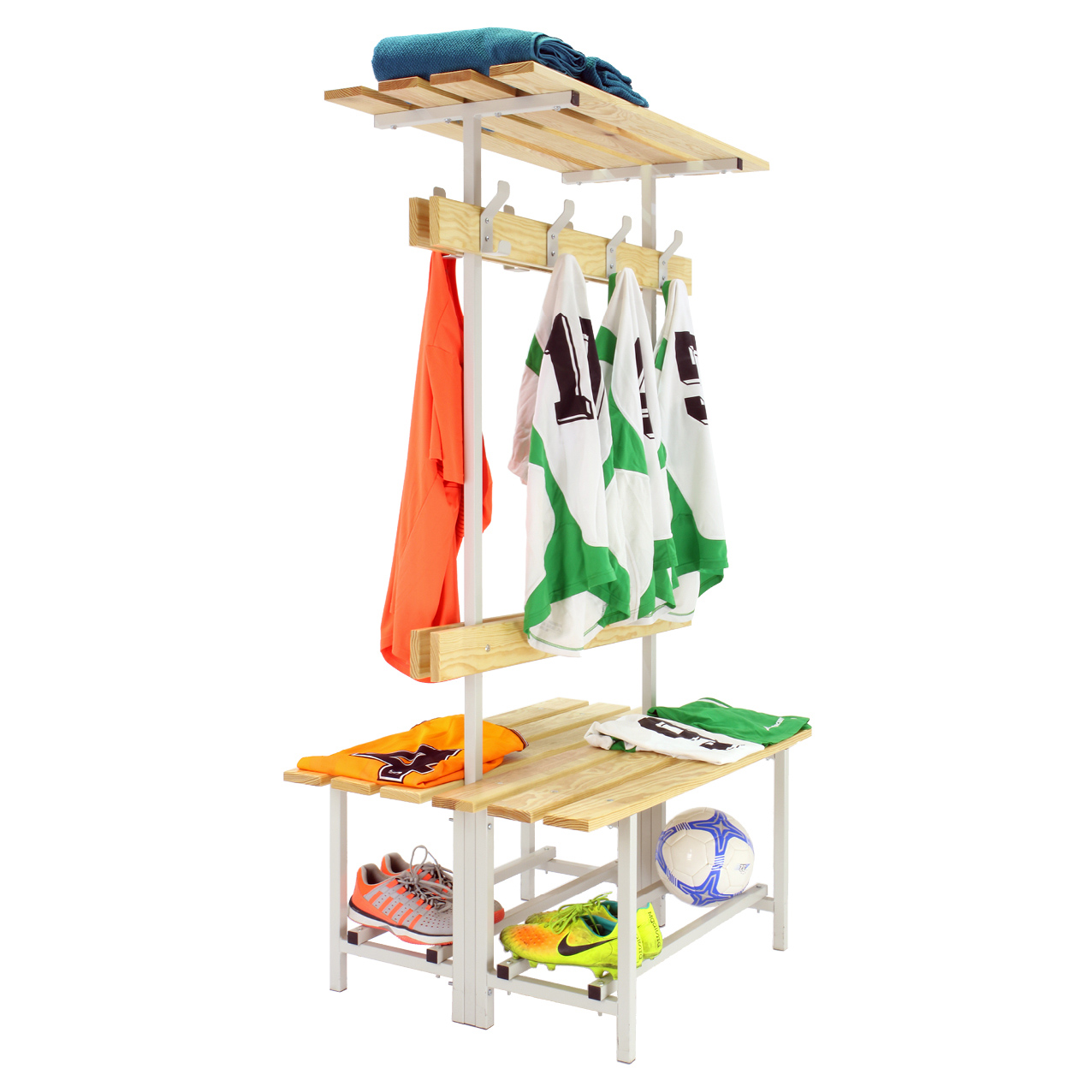 Simonrack SimonLocker panca doppia metallo con ripiano