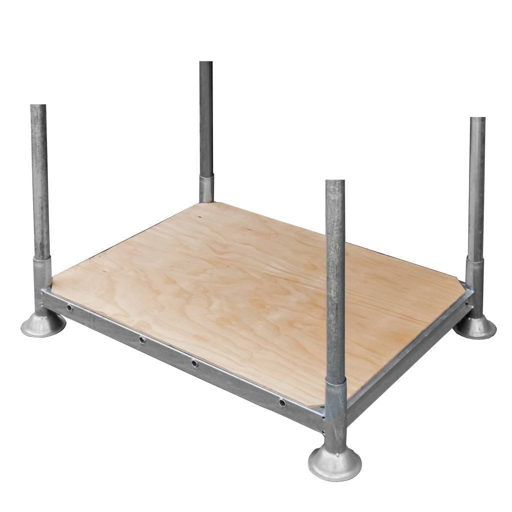 Mega-M Manurack scaffale mobile 154,5x118x31 cm zincato