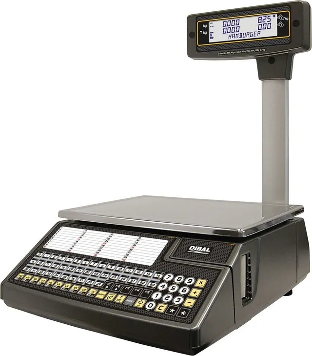 DIBAL W-025T Bilancia Etichettatrice 15 kg con Palo LED