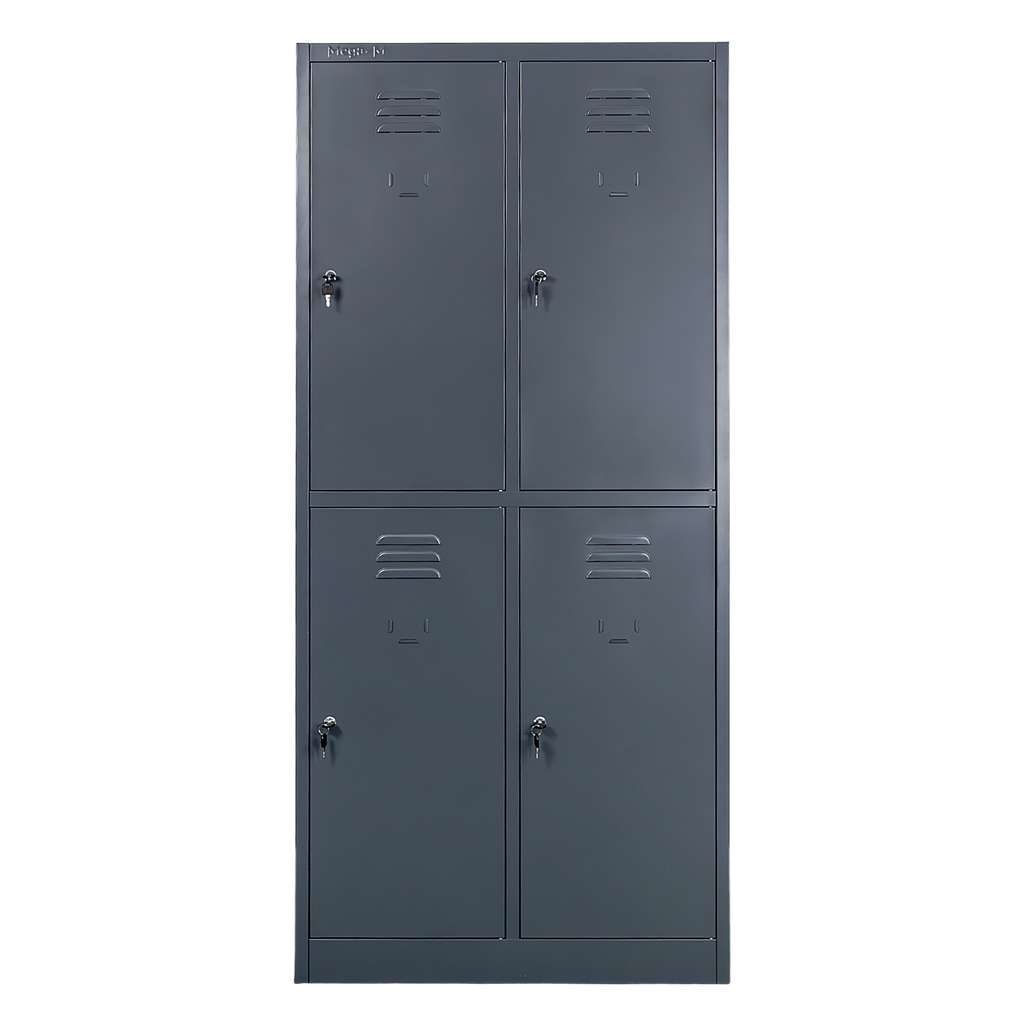 Mega-M 80x50x180 Armadietto Spogliatoio 4 Ante Grafite