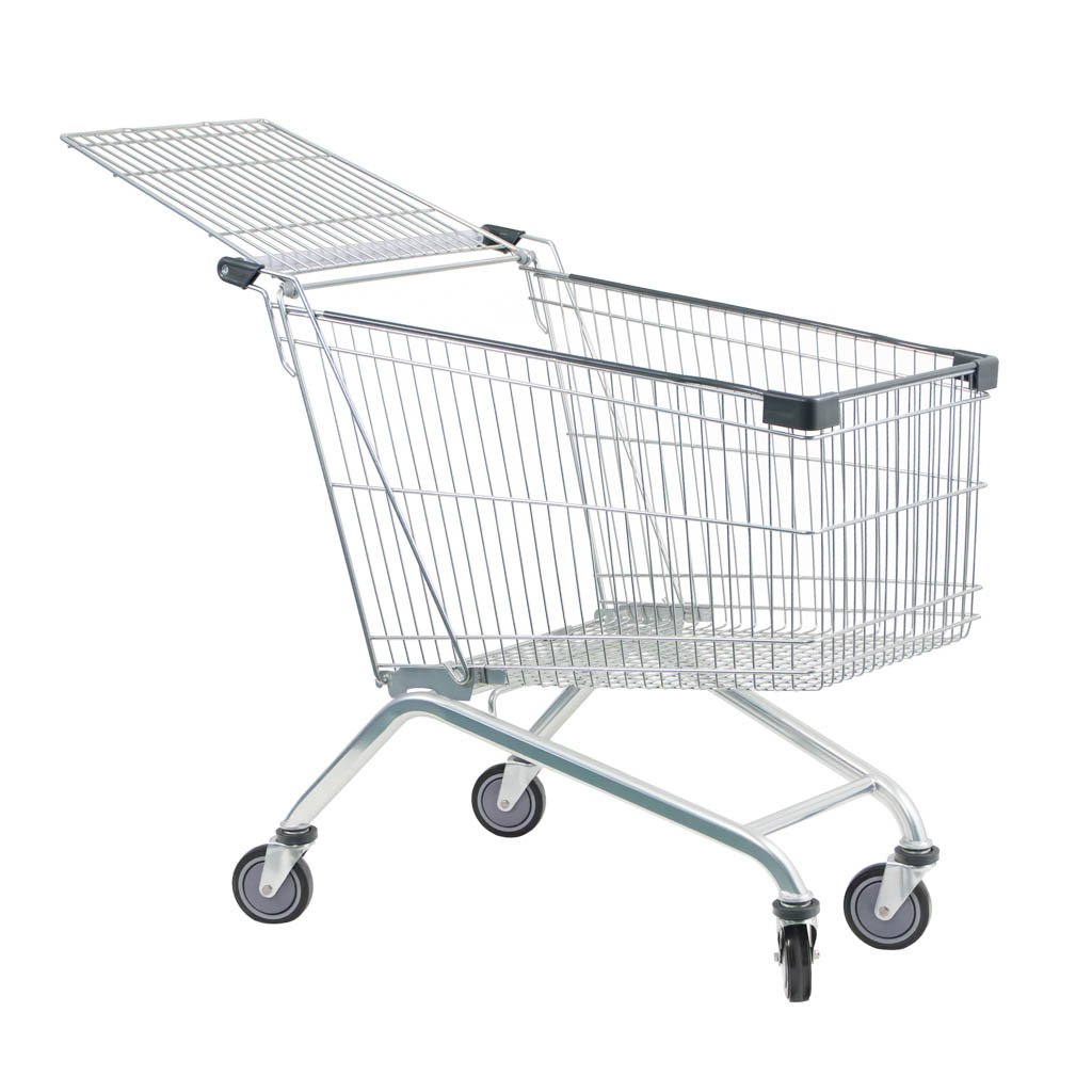 Mega-M YR 180L carrello spesa 5 pz 180 litri zincato