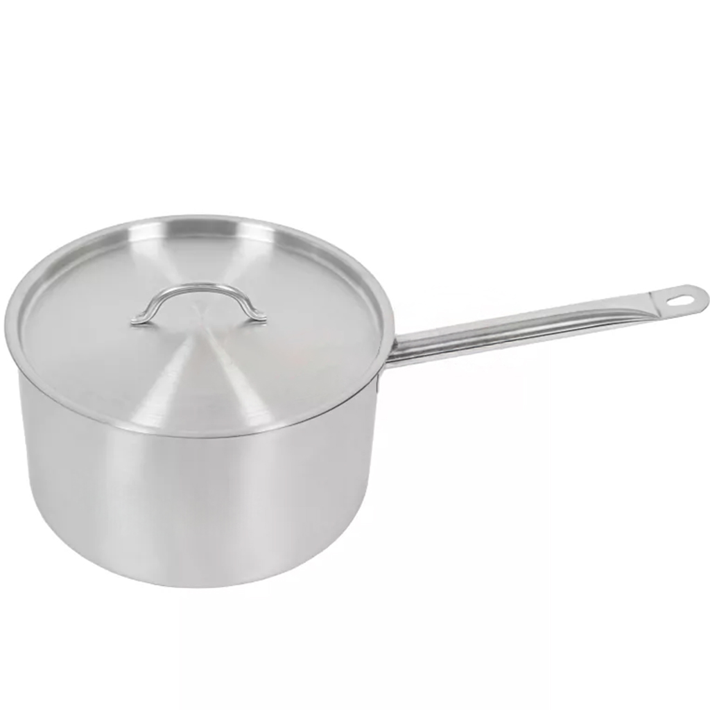 Mega-M Pentola 8L 26x15 cm Inox con Coperchio