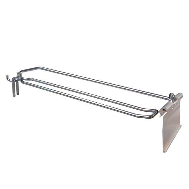 Agosistem Gancio Doppio Portaprezzo 31 cm zincato