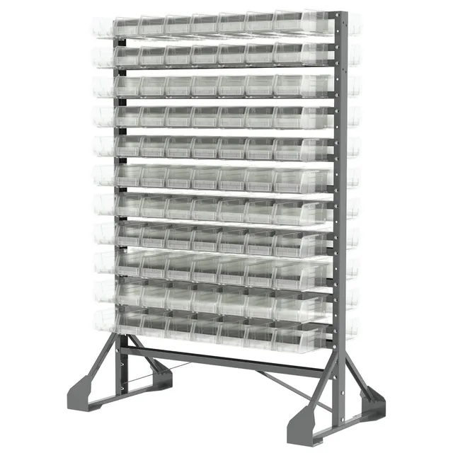 Akro-Mils 30016220 Rastrelliera Bifacciale 192 Vaschette