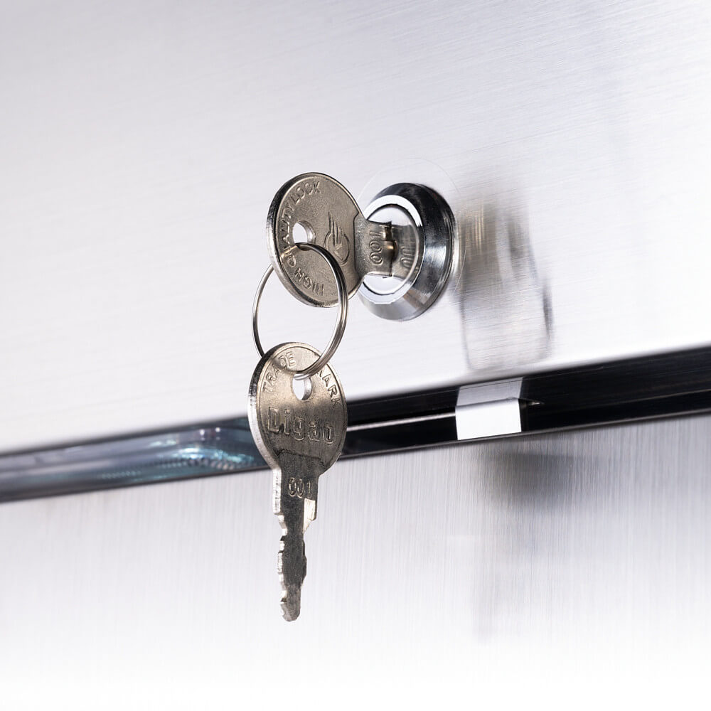 Stalgast 830130 armadio frigo 2 porte inox 1300 L