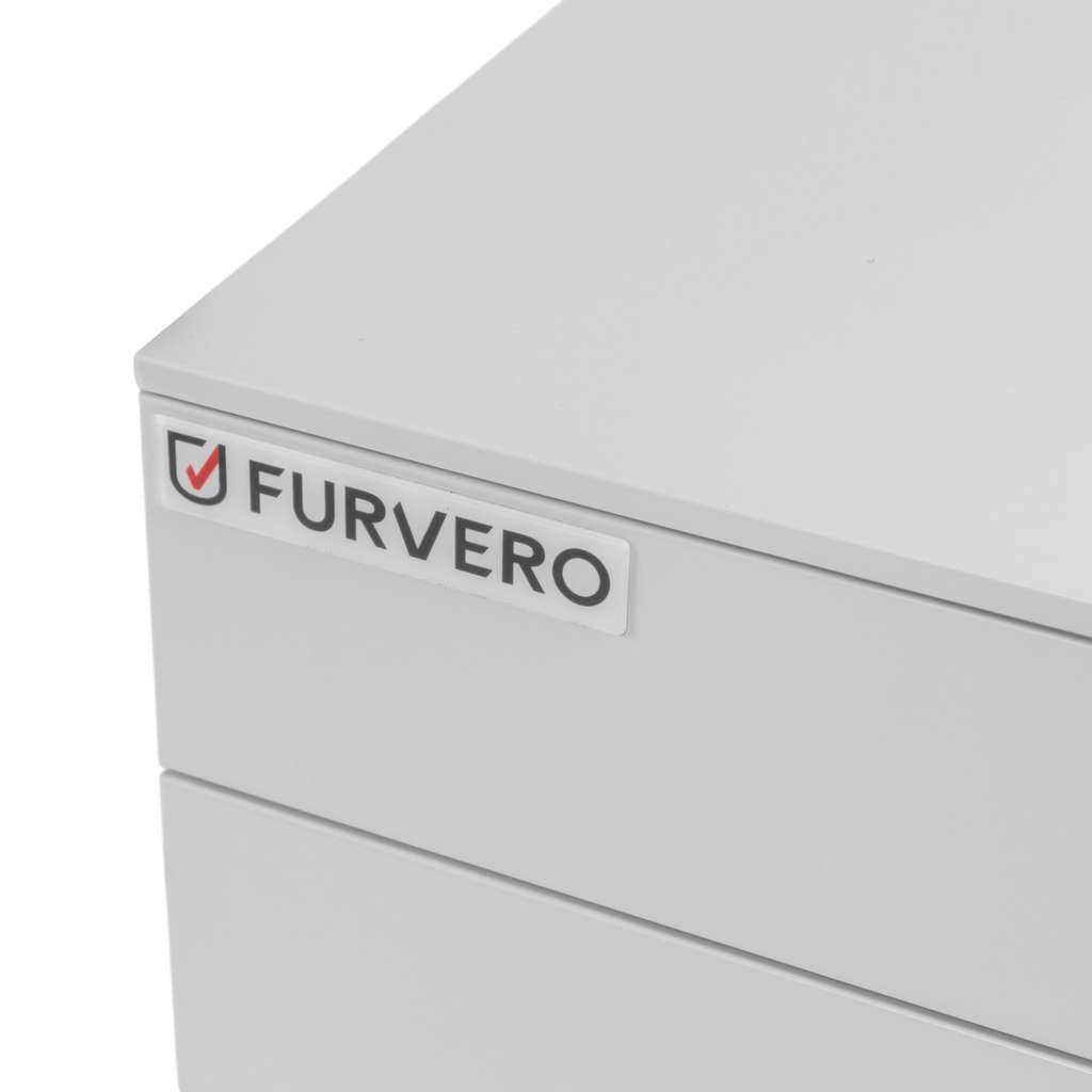 Furvero S-39 cassettiera ufficio 3 cassetti grigia